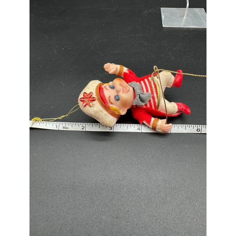 Vintage‎ Sailor Elf Christmas Ornament Red Striped Suit Ringleader Lion Tamer